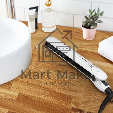 Выпрямитель для волос Rowenta Easyliss Pure SF1628F0 белый/серый, 25 мм, 200 °C, 1 режим