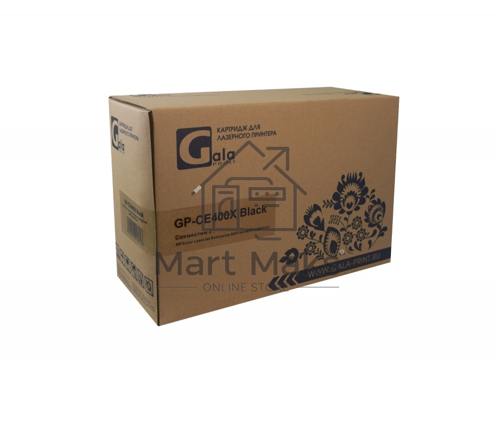 Картридж лазерный GalaPrint GP-CE400X черный (11000 стр) для HP Color LaserJet Enterprise M551dn/M551n/M551xh