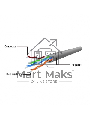 Патч-корд UTP Cablexpert кат.6, 3м, литой, многожильный, серый