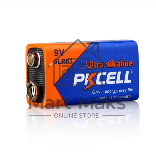Щелочной/алкалиновый элемент питания PKCELL 6LR61-1B тип - 9V(Крона) 1 шт в блистере