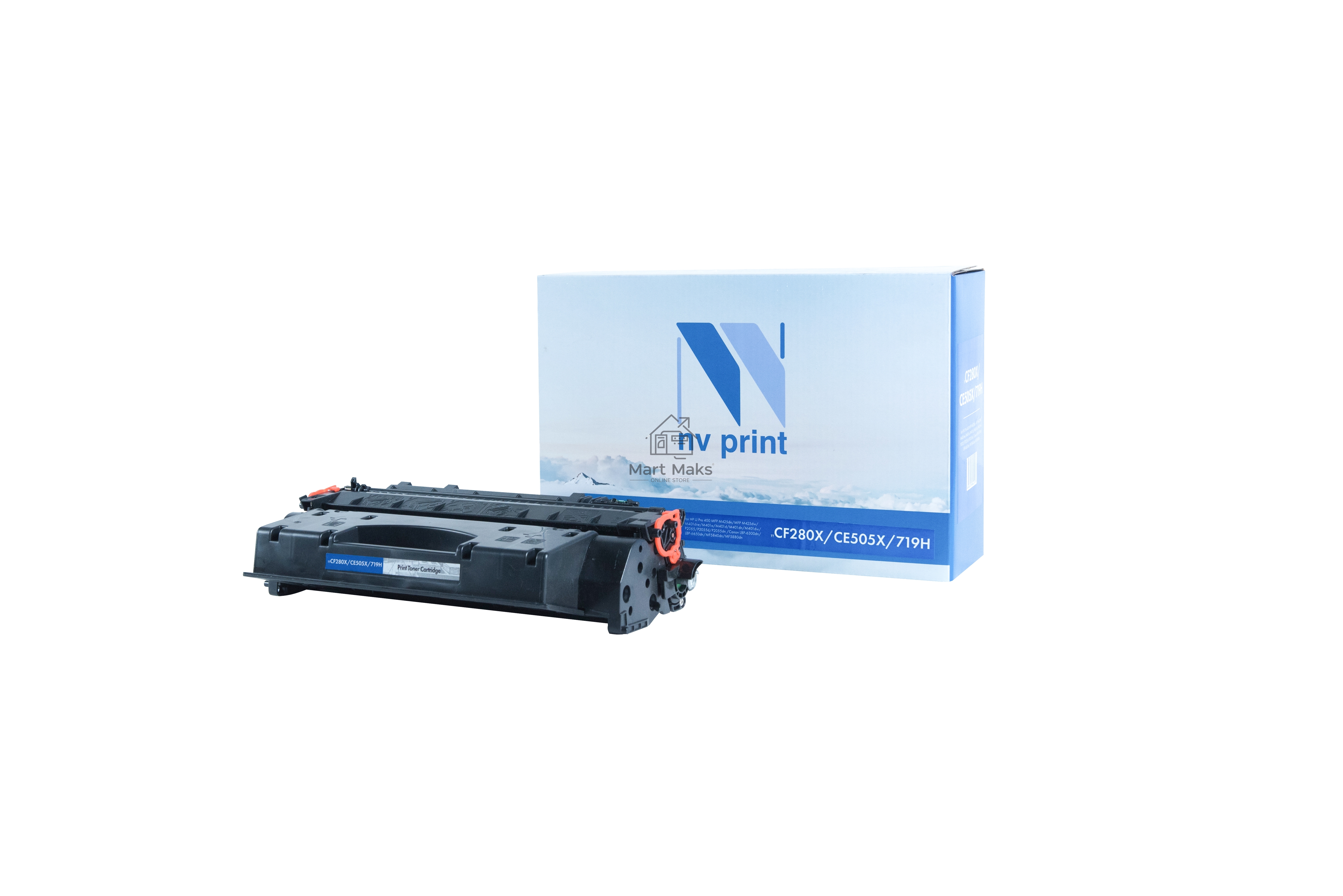 Картридж лазерный NVP совместимый NV-CF280X/CE505X/NV-719H для HP LaserJet Pro 400 MFP M425dn/ 400 MFP M425dw/ 400 M401dne/ 400 M401a/ 400 M401d/ 400 M401dn/ 400 M401dw/ P2055/ P2055d/ P2055dn / Canon LBP-6300dn/ LBP-6650dn/ MF5840dn/ MF5880dn (6900k)