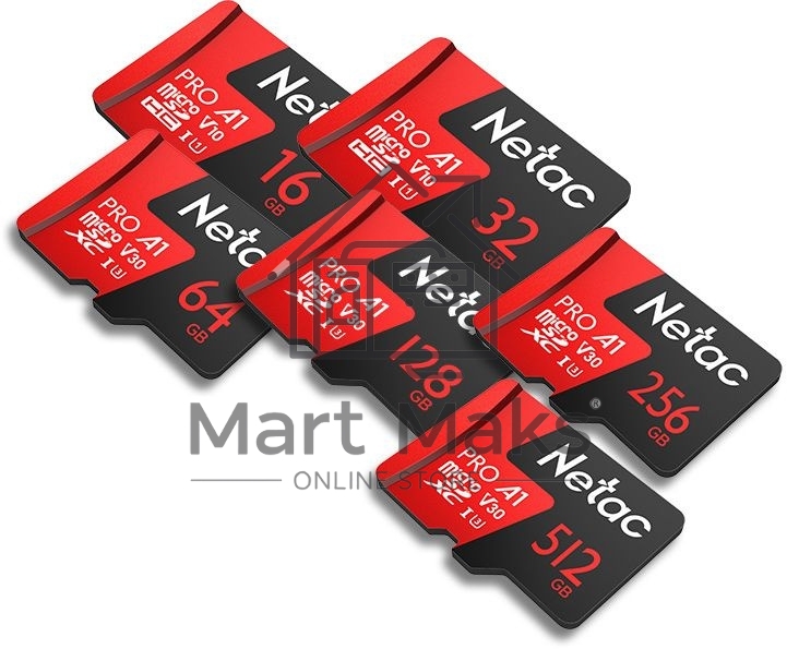 Флеш карта MicroSD card Netac P500 Extreme Pro 128GB, retail version w/o SD adapter
