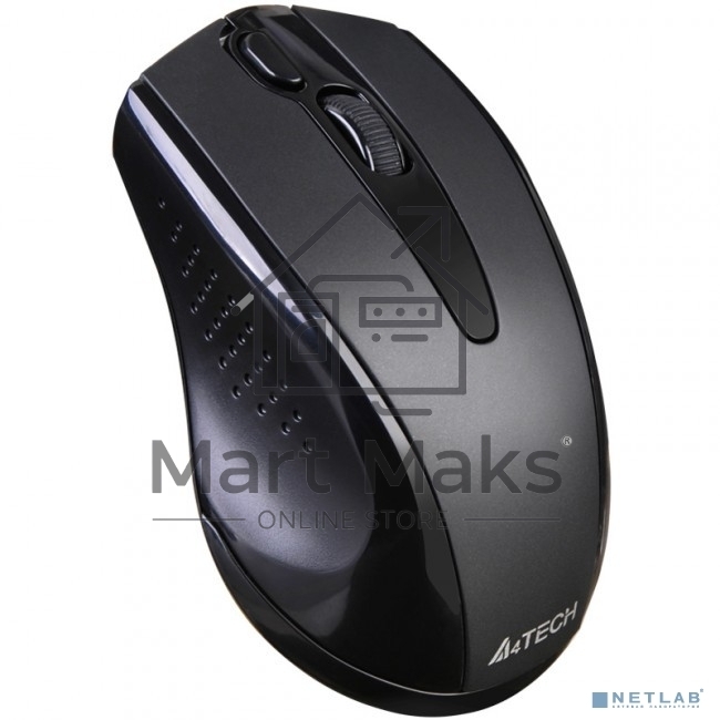 Мышь беспроводная A4Tech G9-500FS черный, 1200 dpi, радиоканал, USB, кнопки - 4