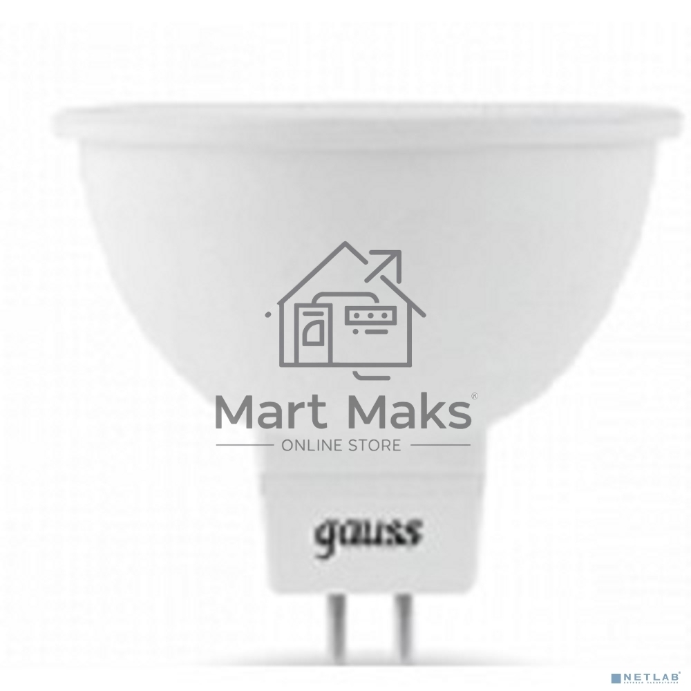 Светодиодная лампа GAUSS 101505207 LED MR16 GU5.3 7W 630lm 4100K 1/10/100