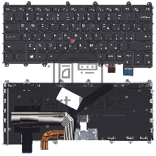 Клавиатура для ноутбука Lenovo IBM ThinkPad Yoga 260, Yoga 370 черная