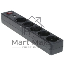 Сетевой фильтр Smartbuy (SBSP-5-30-K) 5 гн х 3,0 м черный