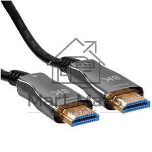 Кабель HDMI Wize AOC-8K-HM-HM-100M оптический,100 м, 8K/60HZ 4:4:4, v.2.1, ARC, 19M/19M, HDCP 2.2, Ethernet, черный, коробка