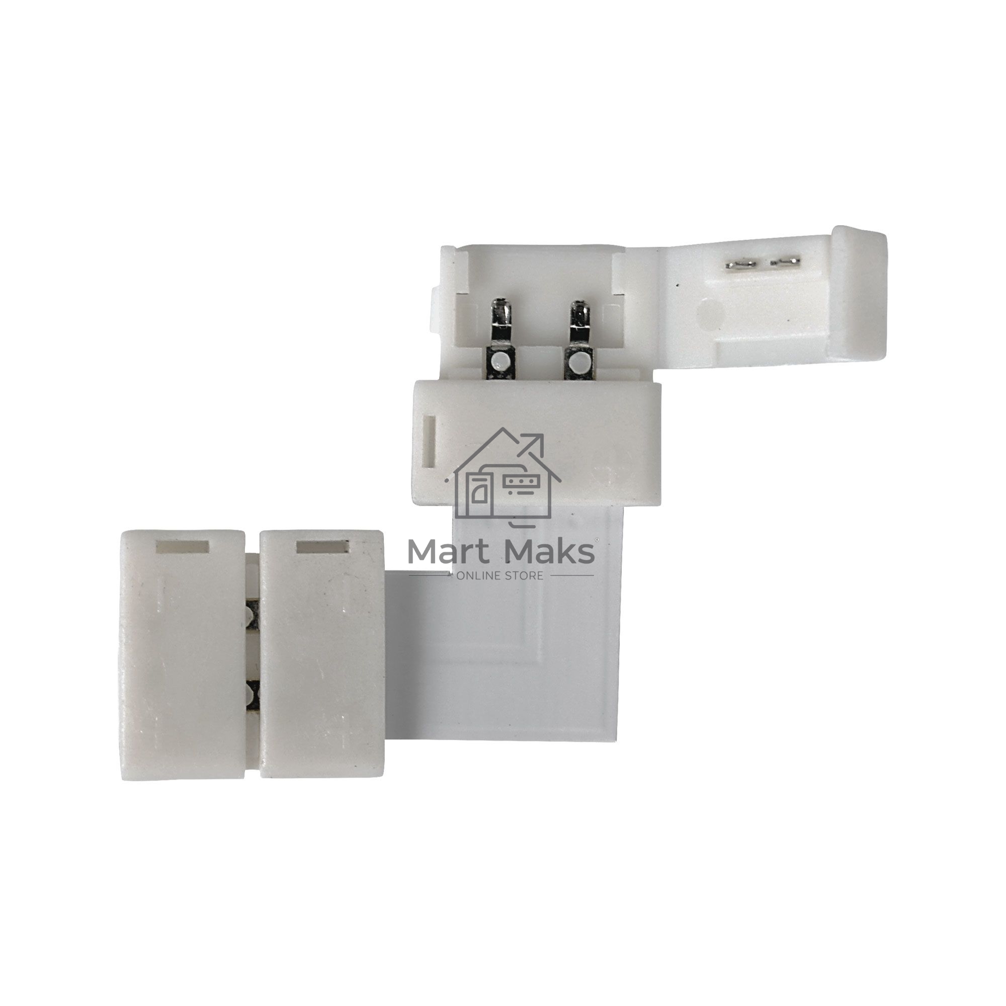 LED 2L / Соединитель электрический коннектор для 5050 одноцв светодиодной ленты L(10pkt)