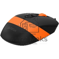 Мышь проводная A4Tech Fstyler FM10S оранжевый, 1600 dpi, USB Type-A, кнопки - 4