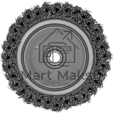Щетка Matrix для УШМ Heavy Duty, 125 мм, М14, Чашка, крученая проволока 0,5 мм