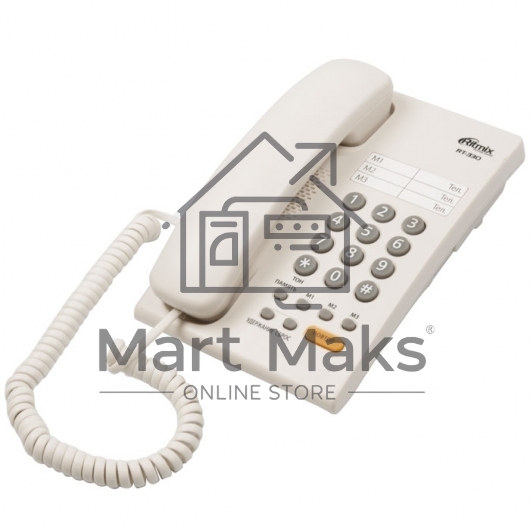 Телефон проводной Ritmix RT-330 белый