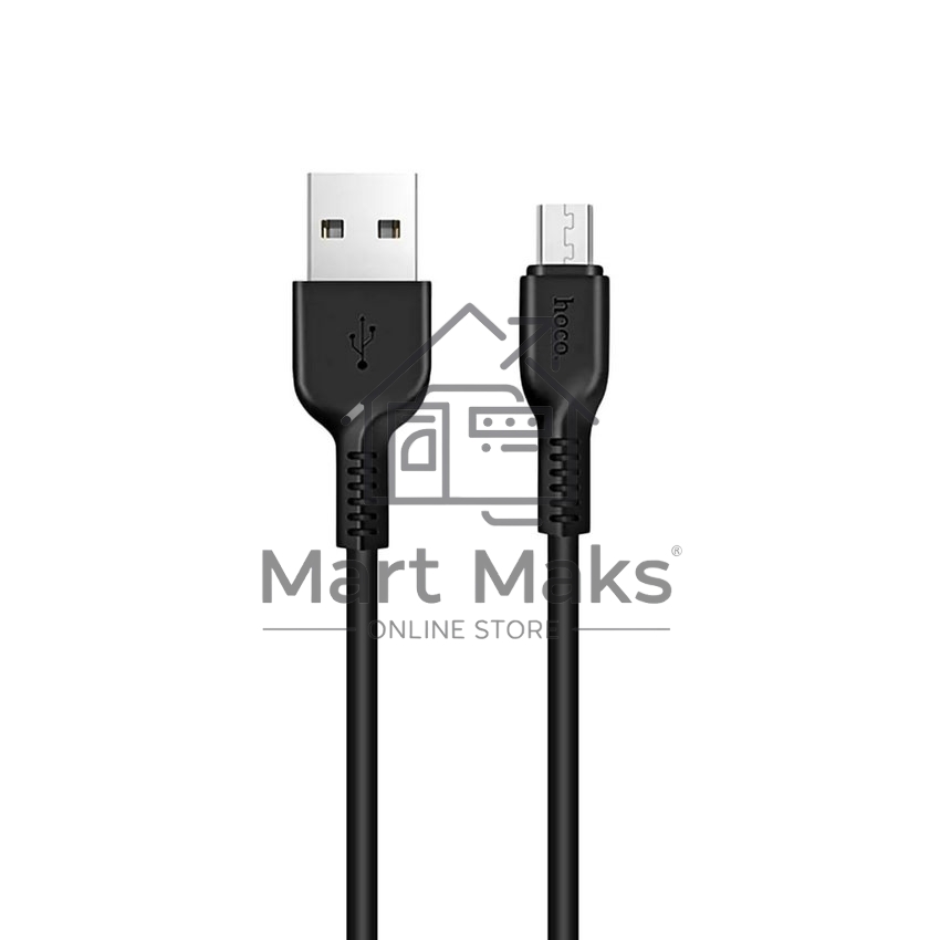 Кабель USB 2.0 hoco X13, AM/microBM, черный, 1м