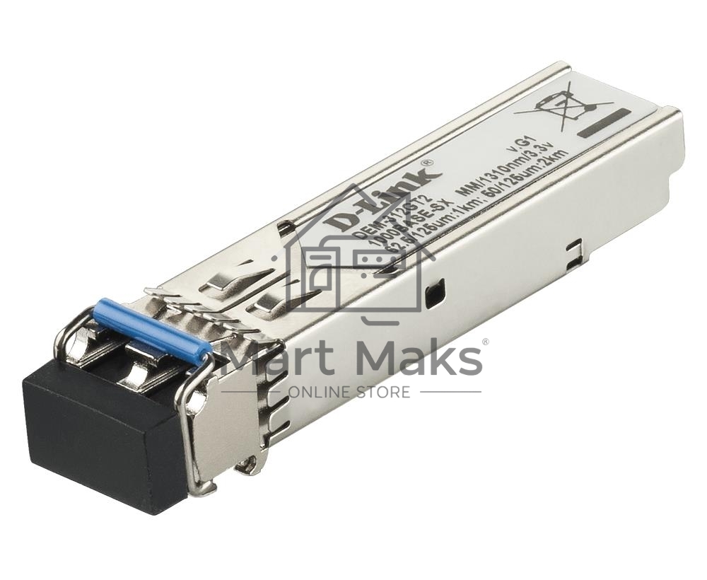  Трансивер D-Link 312GT2/A1A, SFP Transceiver with 1 1000Base-SX+ port.Up to 2km, multi-mode Fiber, Duplex LC connector, Transmitting and Receiving wavelength: 1310nm, 3.3V power.