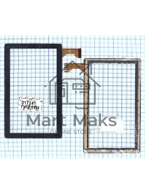Сенсорное стекло (тачскрин) MJK-0098. черное