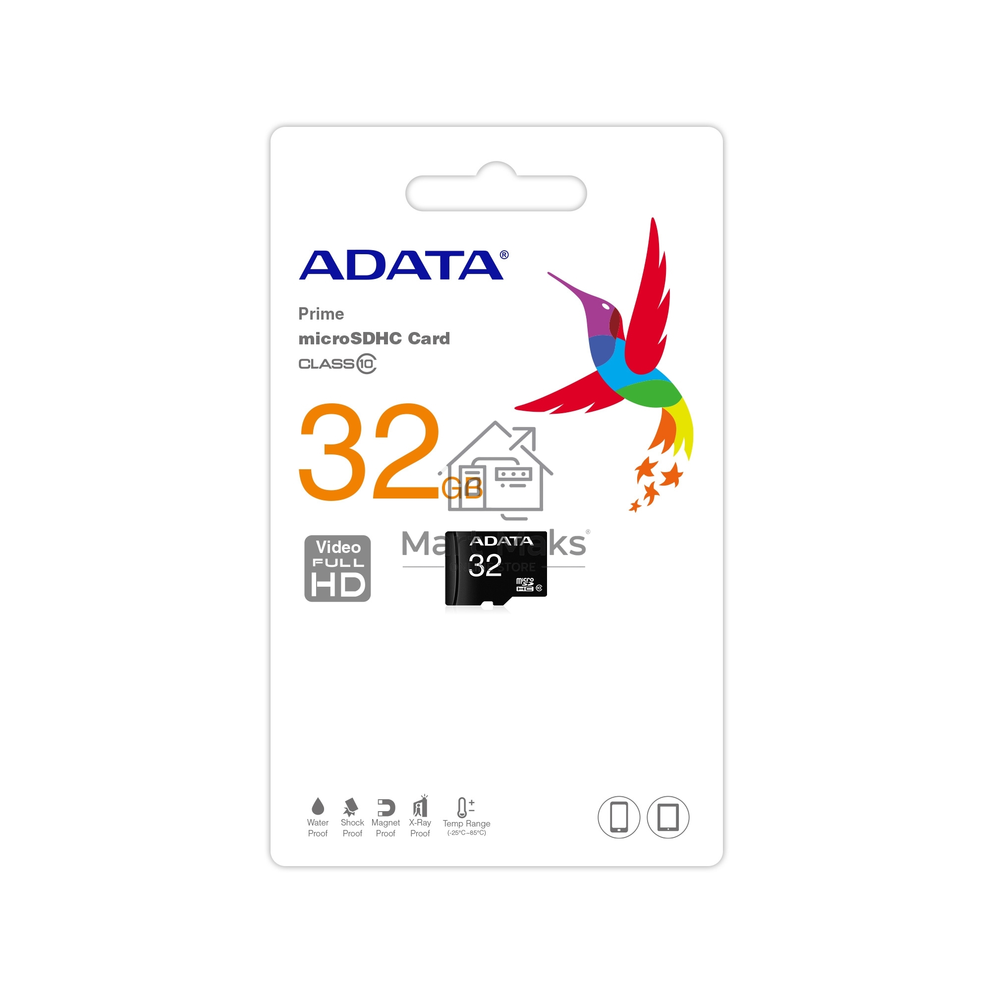 Флеш карта microSD 32GB ADATA microSDHC Class 10 UHS-I A1 100/20 MB/s (SD адаптер)