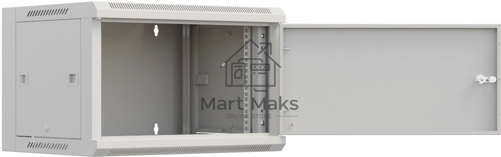 Шкаф коммутационный NTSS Премиум (NTSS-W9U6045FD) настенный 9U 600x450мм пер.дв.металл 60кг серый 350мм 20кг 220град. 370мм IP20 сталь