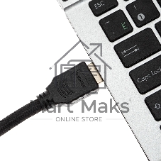 Кабель аудио-видео Cactus CS-HDMI.2-1.8 HDMI (m)/HDMI (m) 1.8м. позолоченные контакты черный