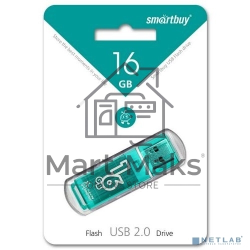 Флешка USB R/W R/W SmartBuy 16Gb SmartBuy Glossy series Green