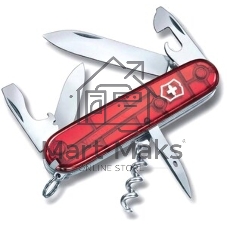 Нож перочинный Victorinox Spartan (1.3603.T) 91мм 12функций красный полупрозначный карт.коробка