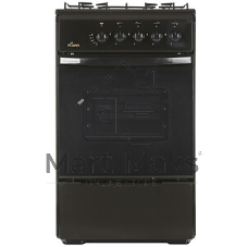Плита газовая Flama RG 24019 B коричневый, конфорок 4 шт, духовка 50 л, 50 см x 85 см x 60 см