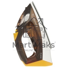 Утюг BRAYER BR4003 коричневый/белый/желтый, 2400 Вт, 25 г/мин, 140 г/мин, 330 мл