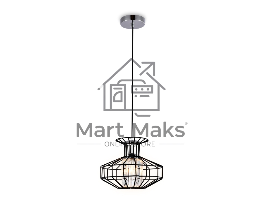Светильник Ambrella light TR5850 BK/CL черный/прозрачный E27 max 40W D240*1200