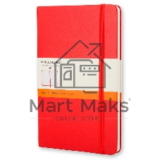 Блокнот Moleskine CLASSIC MM710R Pocket 90x140 мм, 192 страниц, линейка, твердая обложка, красный