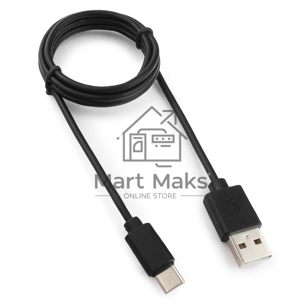 Кабель USB Гарнизон GCC-USB2-AMCM-1M, USB2.0 AM/ USB3.1 Type-C, 1м, пакет