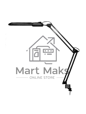 Светильник Дельта настол. на струбцине с ЭПРА 11Вт с лампой КЛЛ 2G7 черный Трансвит 135