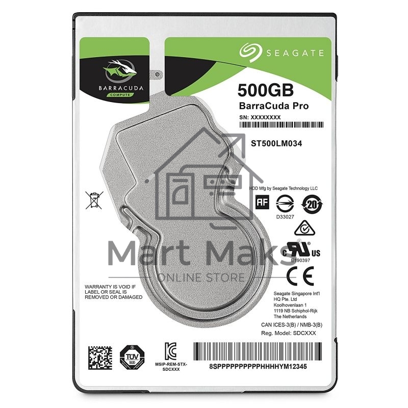 Жесткий диск Seagate HDD 500 GbBarraCuda ST500LM034 2.5