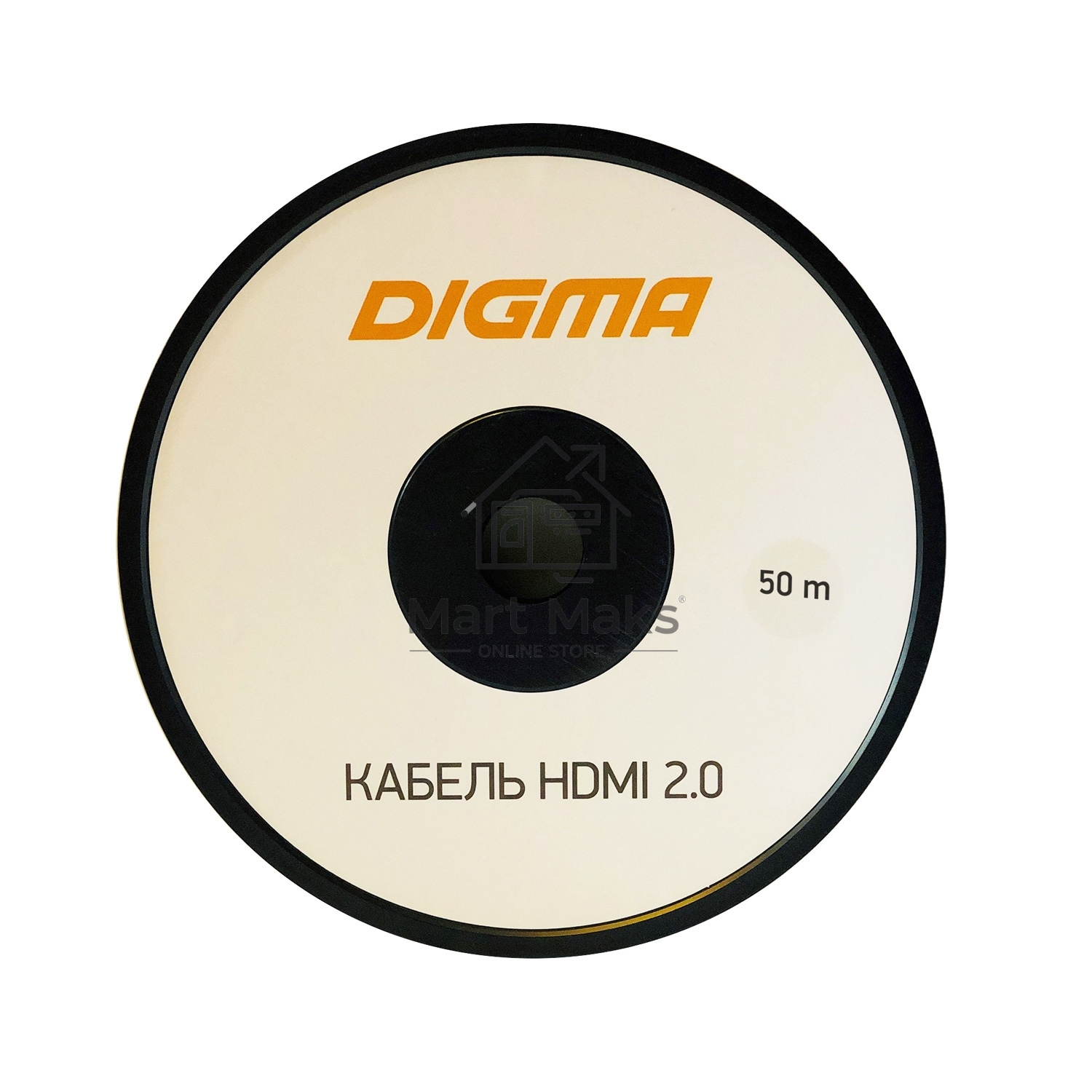 Кабель аудио-видео Digma HDMI 2.0 AOC HDMI (m)/HDMI (m) 50м. позолоченные контакты черный