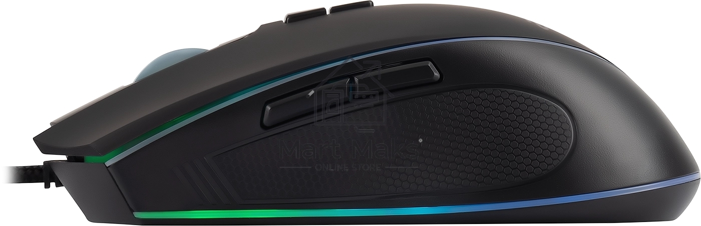 Мышь проводная Acer OMW131 черный, 6400 dpi, USB, кнопки - 7