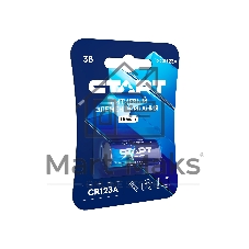 Батарейка СТАРТ CR123А 1500 мАч – 20/200, CR123А, 1500 мАч, 1 шт. на блистере