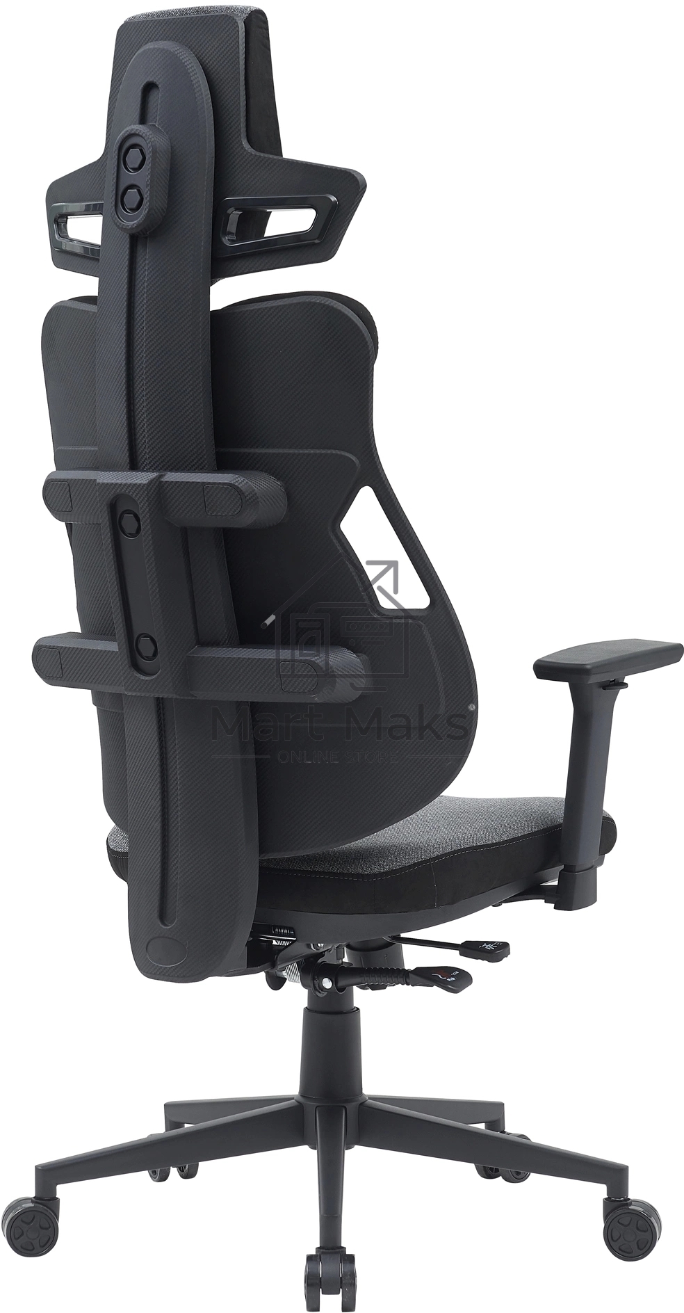 Кресло компьютерное Cactus CS-CHR-DUO-GYBK серый/черный
