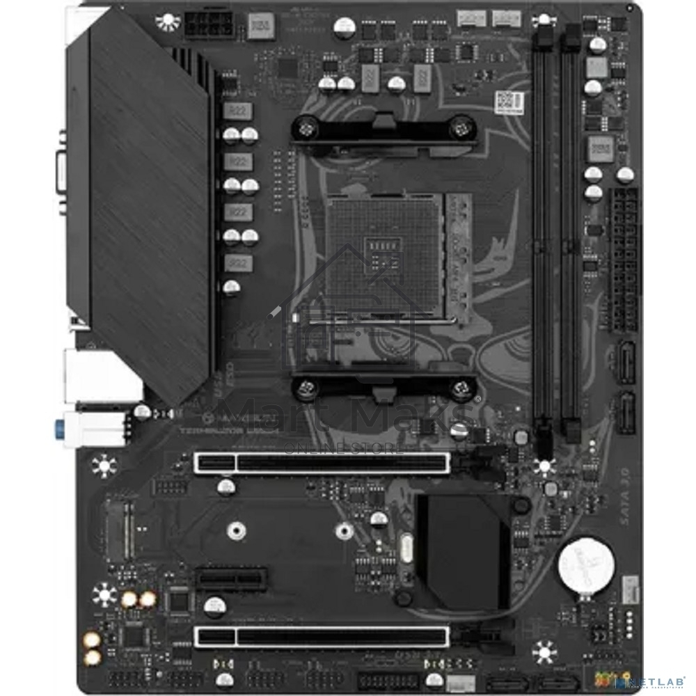 Материнская плата Maxsun Terminator B550M, AM4, AMD B550, 2xDDR4, 4xSATA, 1xM.2, 1xPCI-E 4.0 x16, 1xPCI-E 3.0 x4, 1xPCI-E 3.0 x1, 1xHDMI, 1xVGA, 1x 1Gb LAN, 2xUSB-A 3.2 Gen 1, 4xUSB-A 2.0, 3x3.5 мм, 5.1, M-ATX