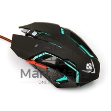 Мышь проводная Nakatomi MOG-20U черный, 2400 dpi, USB, кнопки - 6