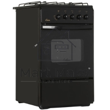 Плита газовая Flama RG 24019 B коричневый, конфорок 4 шт, духовка 50 л, 50 см x 85 см x 60 см