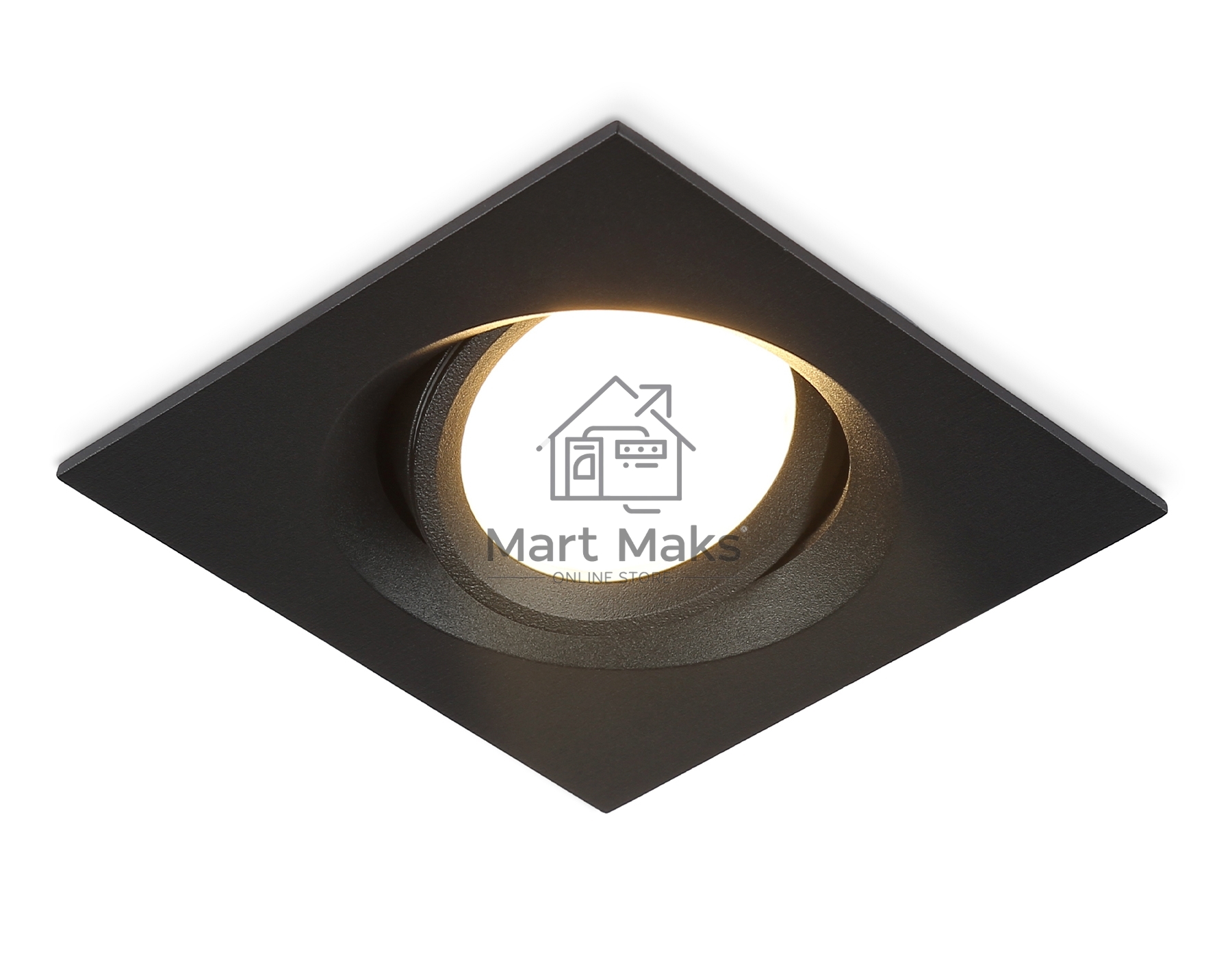 Светильник Ambrella light TN1144 BK черный IP44 GU5.3 95*95*38
