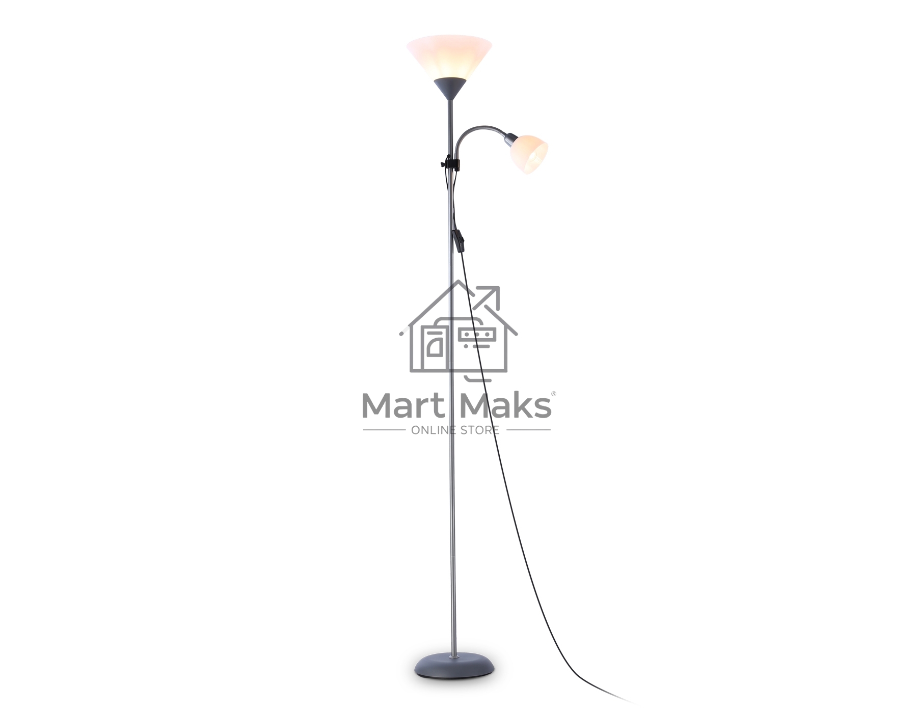 Светильник Ambrella light TR97626/2 SL серебро E27+E14 max 40W D245/100*1770
