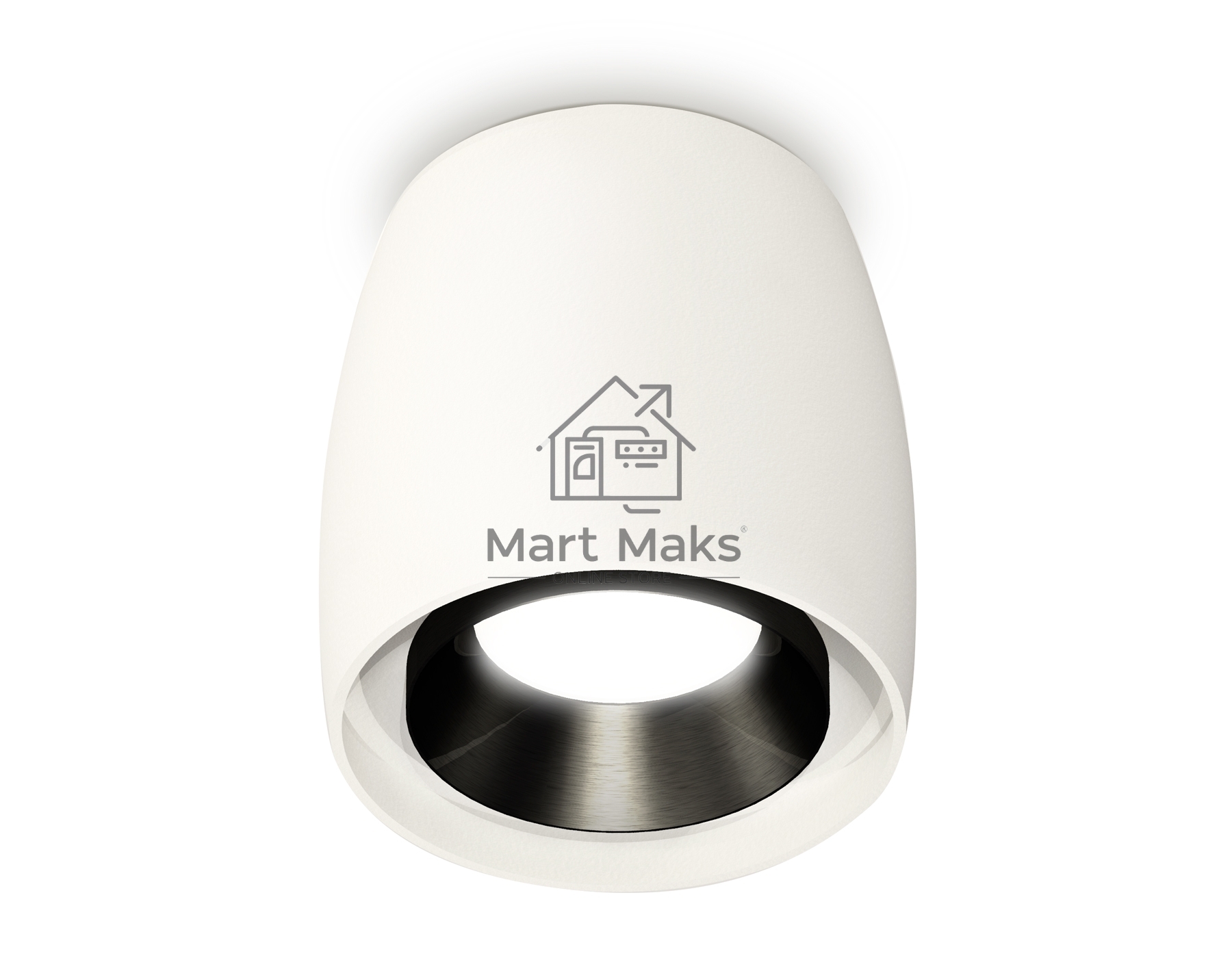Светильник Ambrella Light XS1141002 SWH/PBK белый песок/черный полированный MR16 GU5.3 (C1141, N7031)