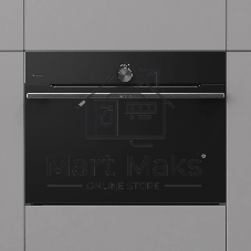 Духовой шкаф Gorenje BCM4058B, компактный, функция СВЧ, 50 л, макс. температура 275 градусов, электронное управление, дисплей, Wi-Fi, MultiFlow 360, AirFry, динамическая система охлаждения DC+, быстрый нагрев, цвет черный