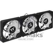 Комплект вентиляторов для корпуса Thermaltake CT120 EX Reverse ARGB Sync (3 шт.) черный, 120 мм, 2000 об/мин, 31.2 дБ, 4 pin