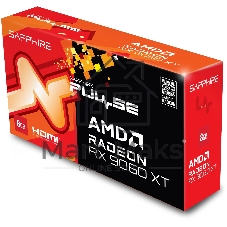 Видеокарта Sapphire AMD Radeon RX 9060 XT Pulse Gaming OC, 8 GB GDDR6, 128 bit, 2xDisplayPort, 2xHDMI, GPU 2700 MHz