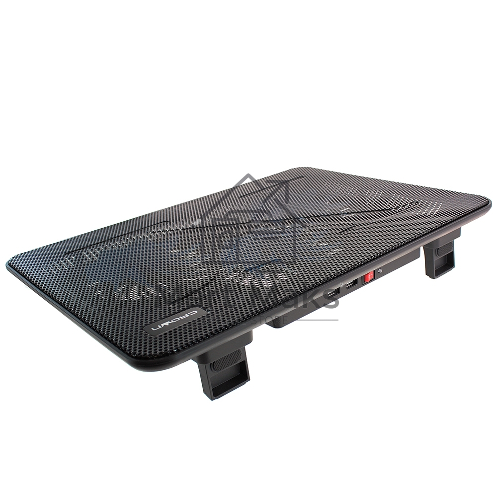 Подставка для ноутбука CROWN CMLC-1043T (Для ноутбуков диагональю до 17”, подсветка, 3*кулер D110*15мм)