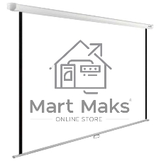 Экран Cactus 220x165 см WallExpert CS-PSWE-220x165-WT 1:1 настенно-потолочный рулонный белый