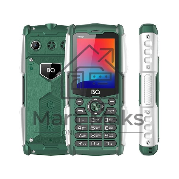 Мобильный телефон BQ 2449 Hammer зеленый