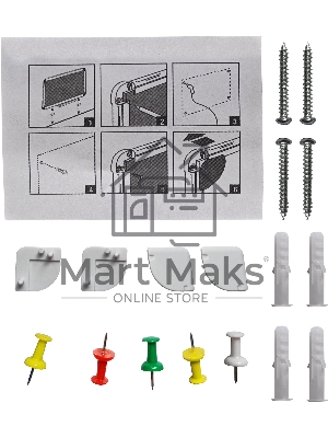 Доска пробковая Silwerhof 45x60см алюминиевая рама