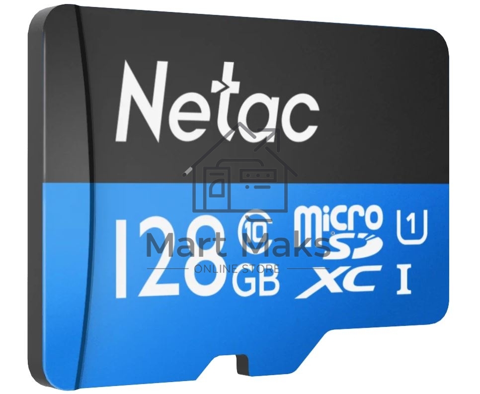 Флеш-Карта NeTac P500 Standard MicroSDXC 128GB U1/C10 up to 80MB/s, retail pack card only