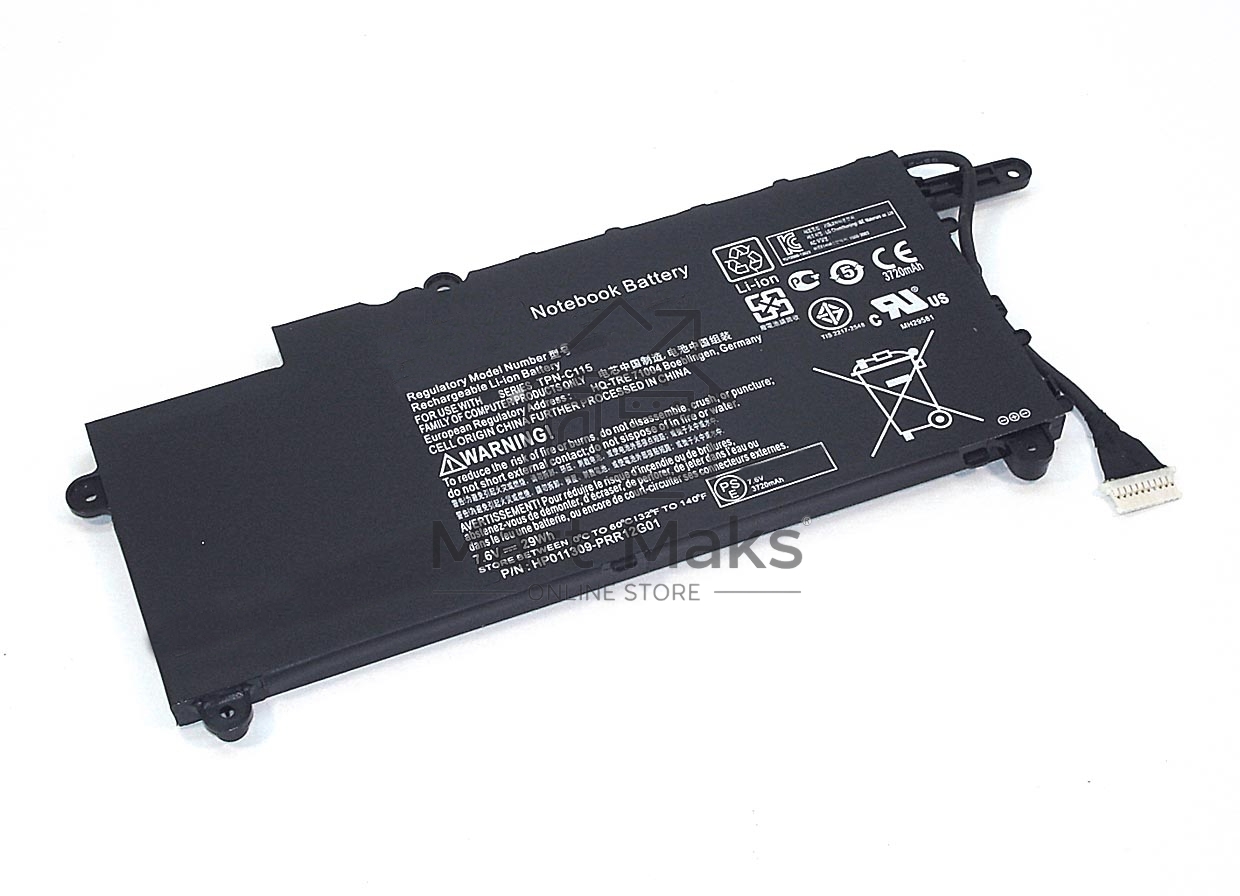 Аккумуляторная батарея для ноутбука HP Pavilion x360 11-n (PL02XL) 7.6V 29Wh