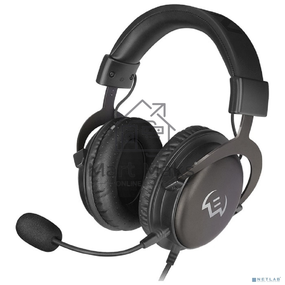 Игровые наушники SVEN AP-G999MV с микрофоном серый (50 мм, мини-джек (стерео) O 3,5 мм (4 pin))